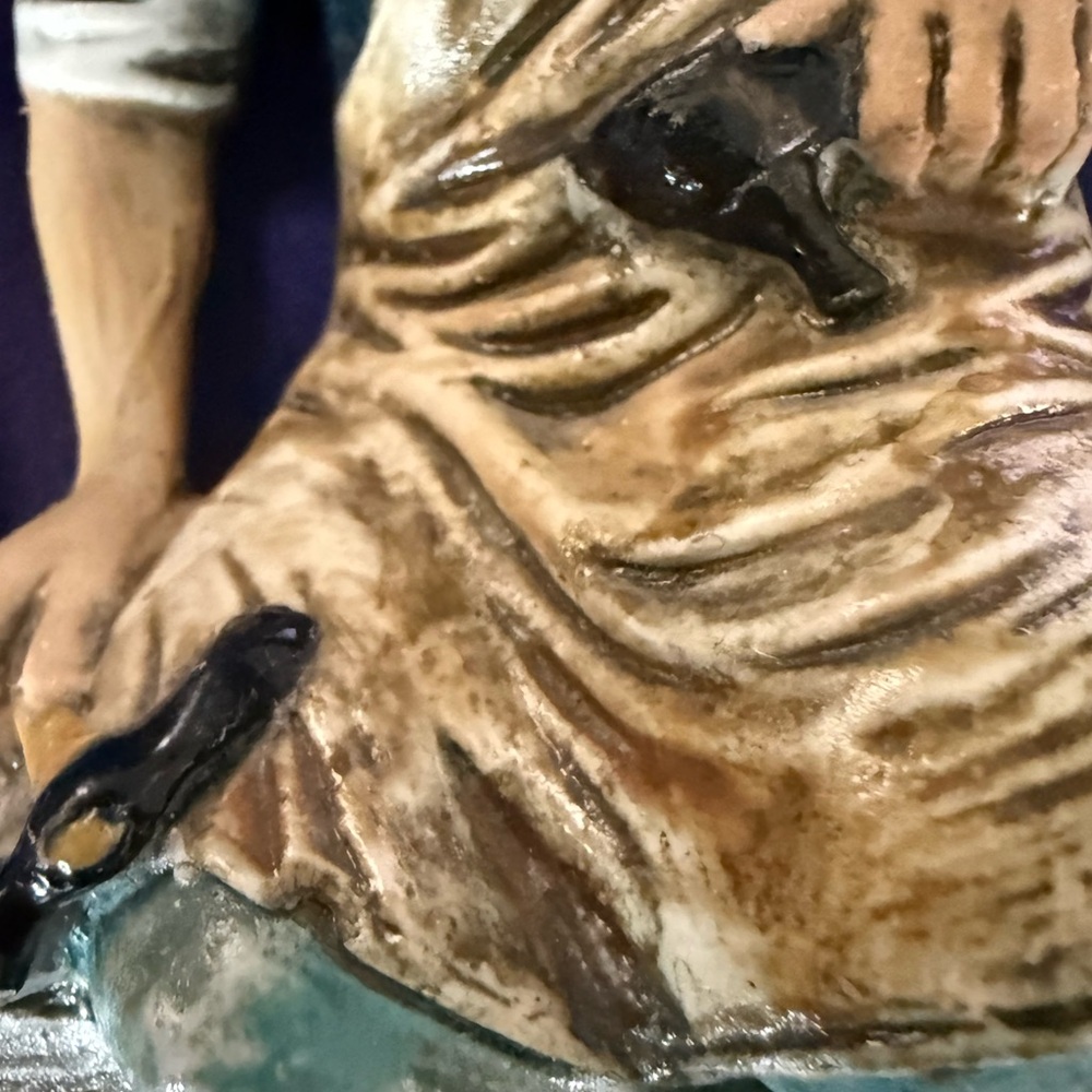 Capodimonte Porcelain Cobbler Shoemaker Handcrafted Figurine Vintage Collectible - Picture 7 of 9